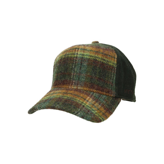 Trucker Cap Wool Check green dark orange