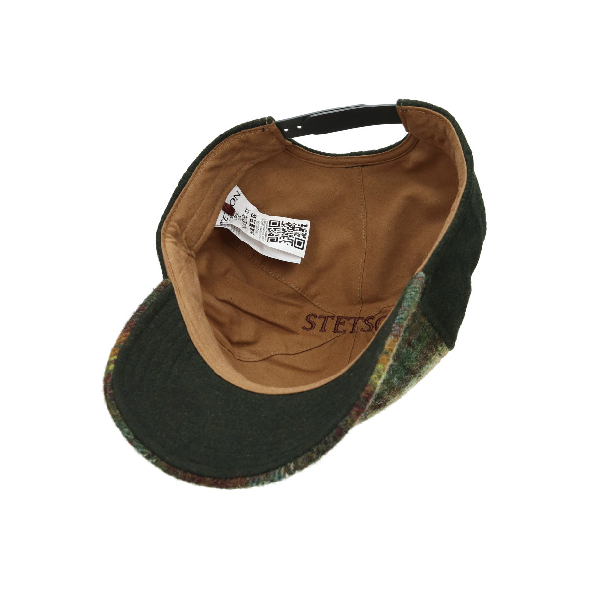 Trucker Cap Wool Check green dark orange