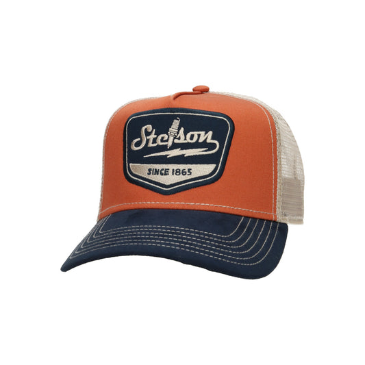 Trucker Cap Spark Plug blue red