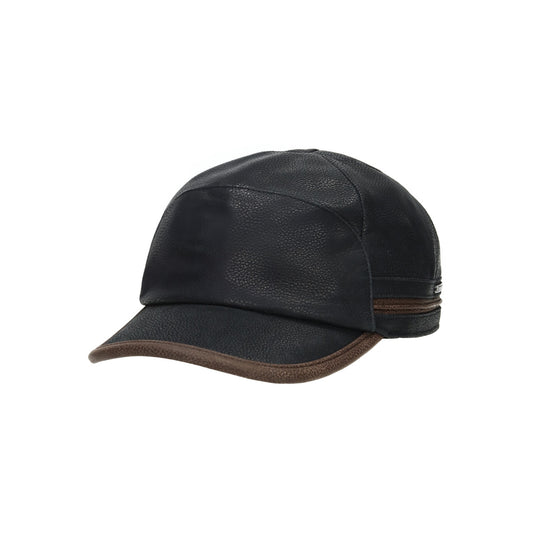 Baseball Cap Cowhide EF dark brown black