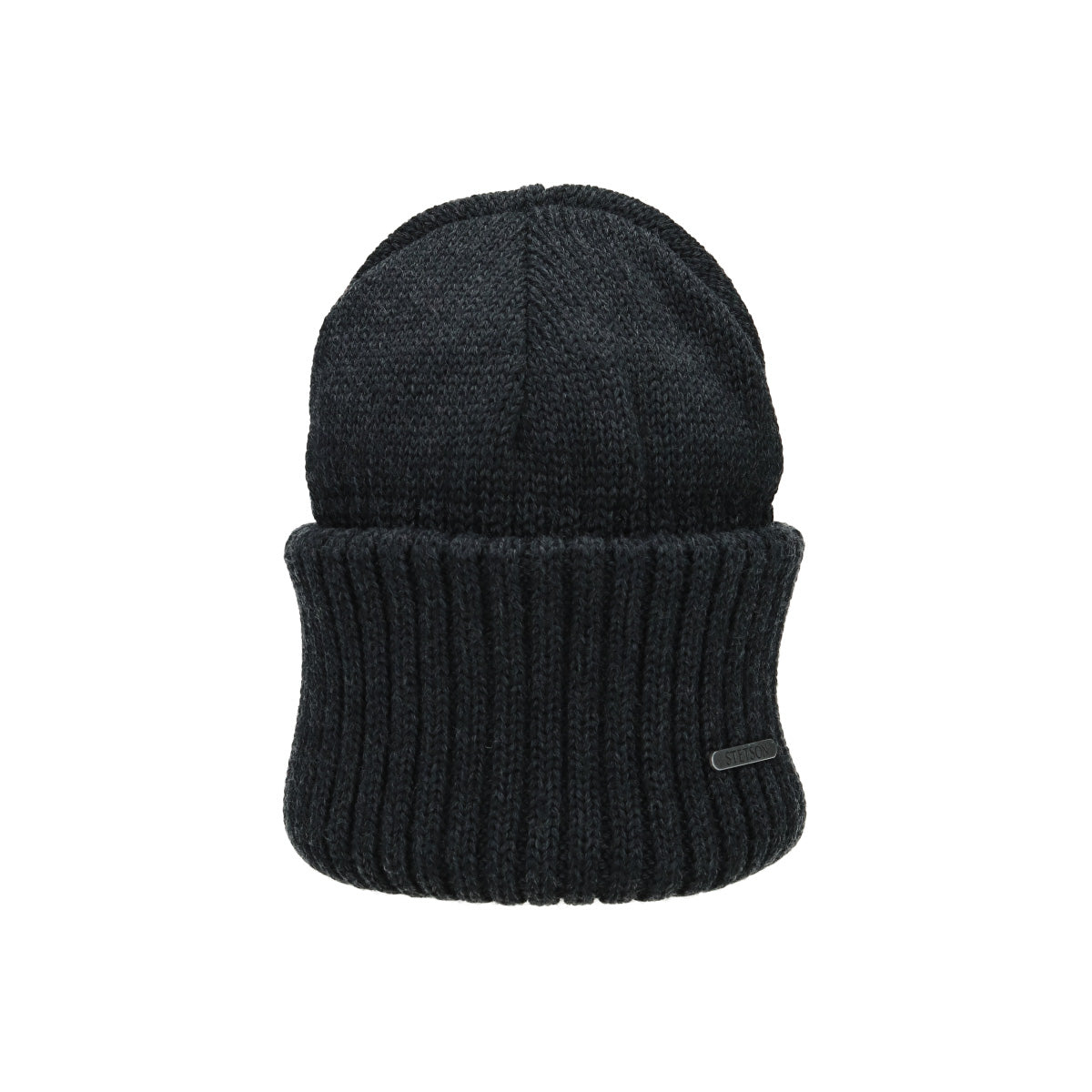 Beanie Merino Wool black-grey