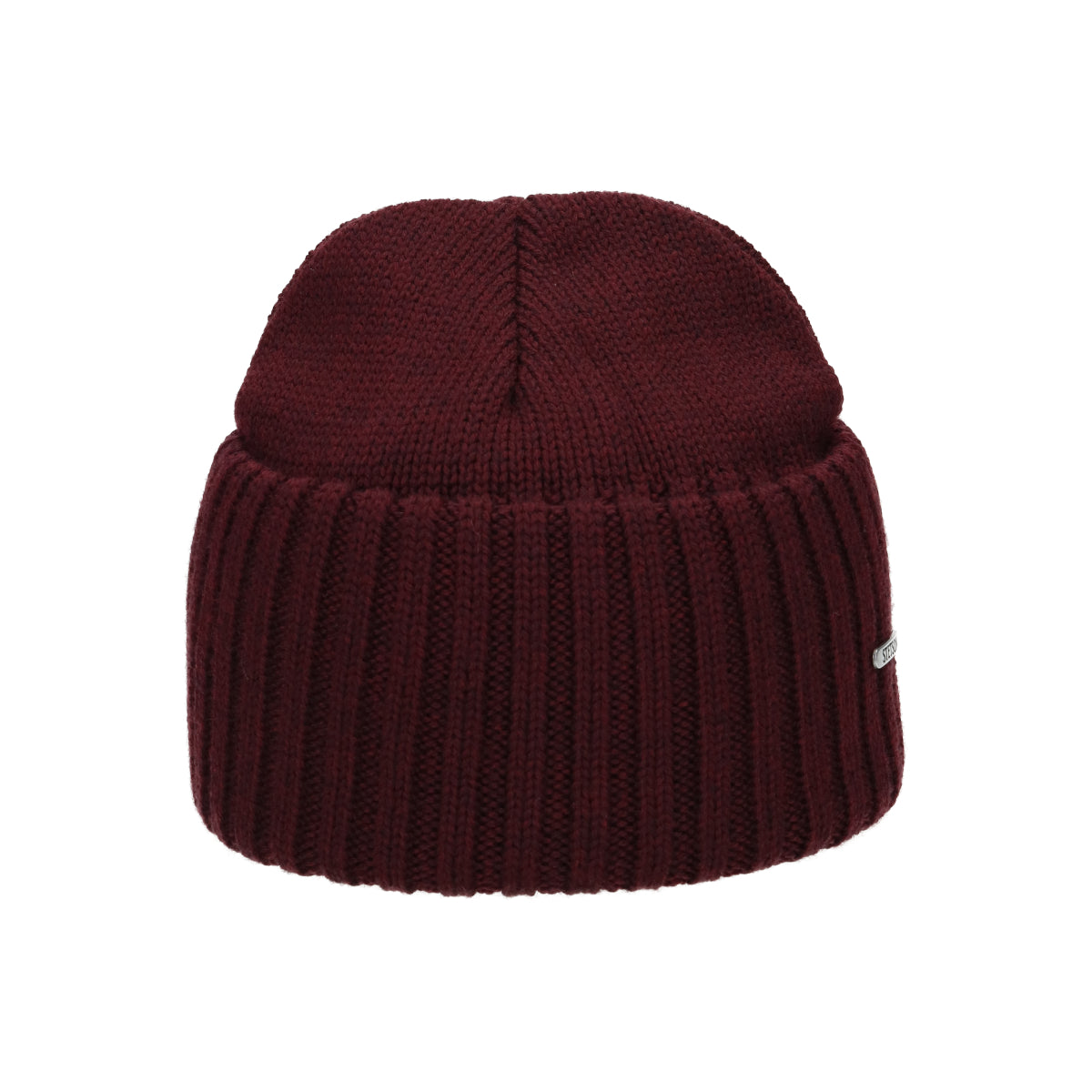Beanie Merino Wool bordeaux dark red