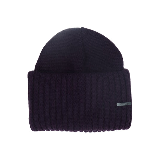 Beanie merino purple