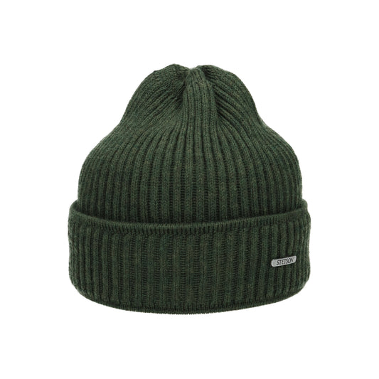 Beanie Merino Wool dark green