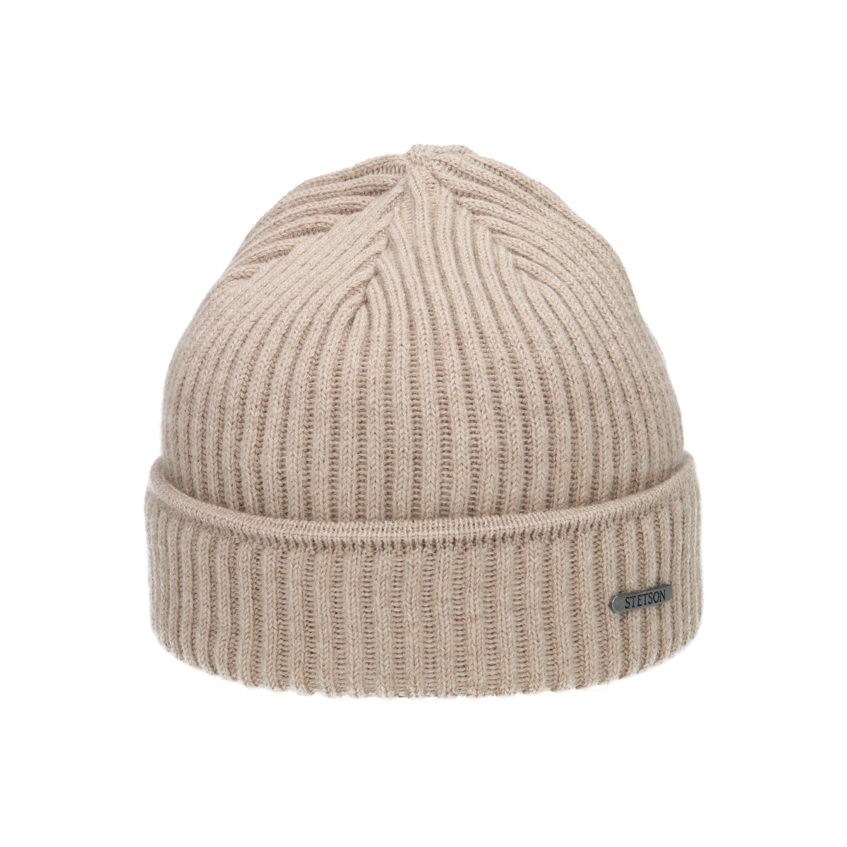 Beanie merino light brown