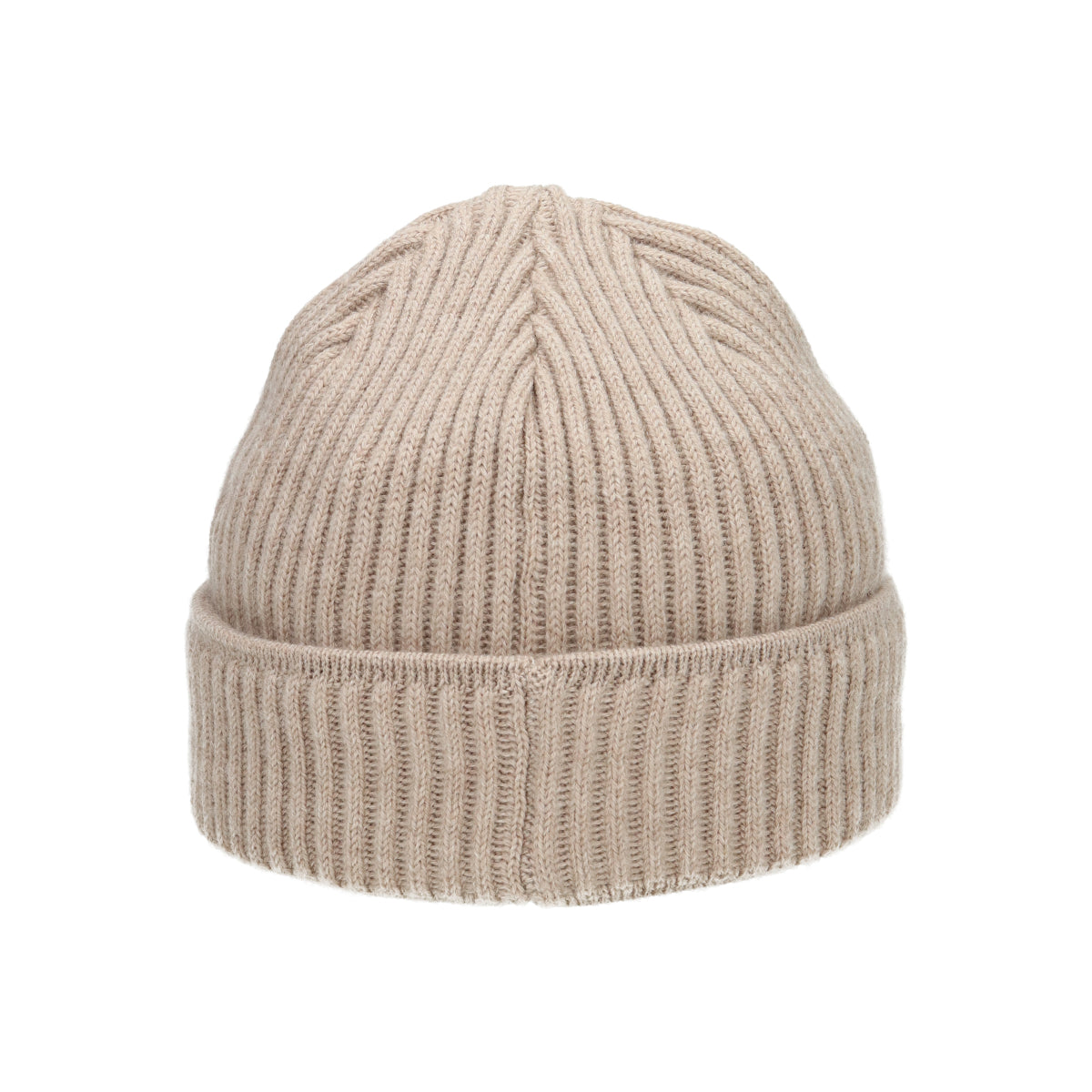 Beanie merino light brown