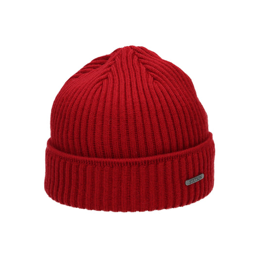 Beanie Merino red