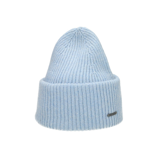 Beanie merino light blue