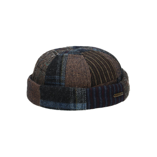 Docker patchwork blue brown