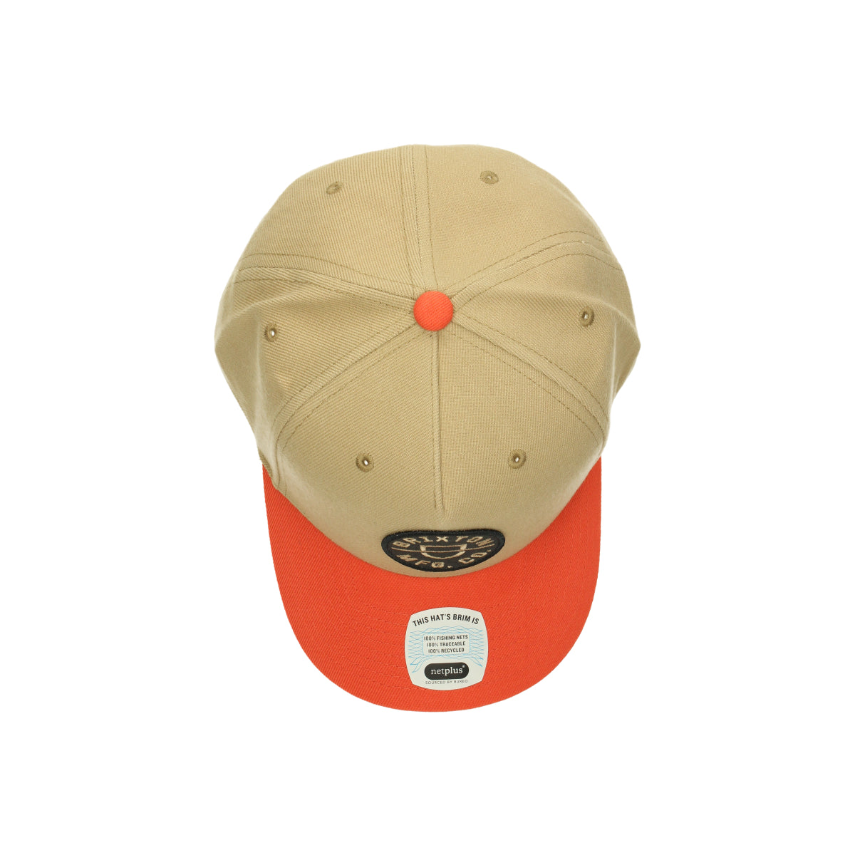 Crest C MP Snapback sand/ burnt red beige orange