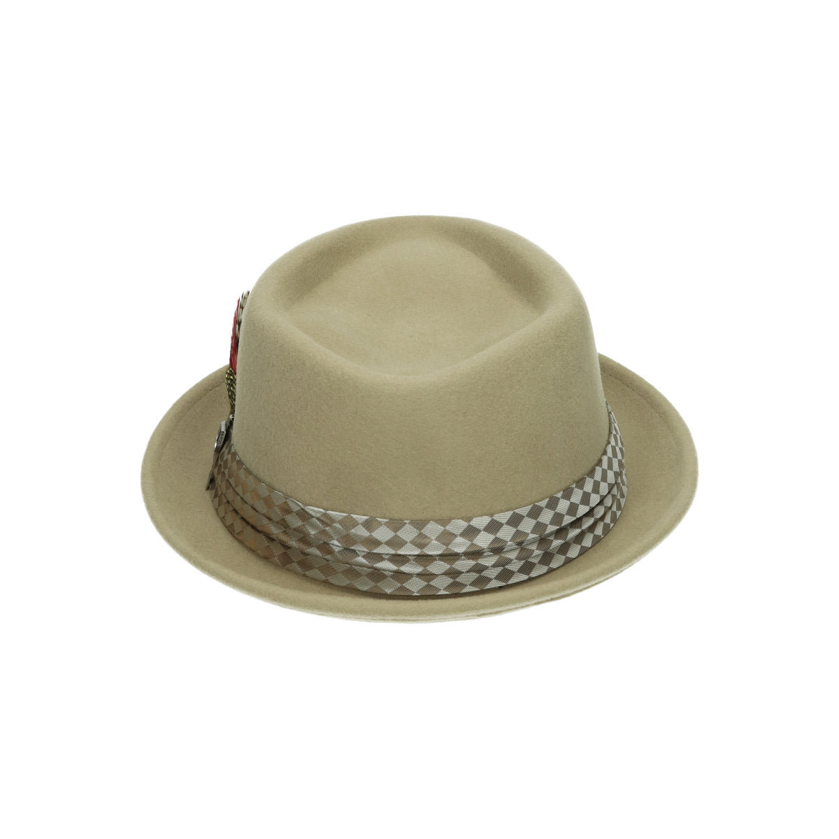 Stout Pork Pie sand/sandk check beige
