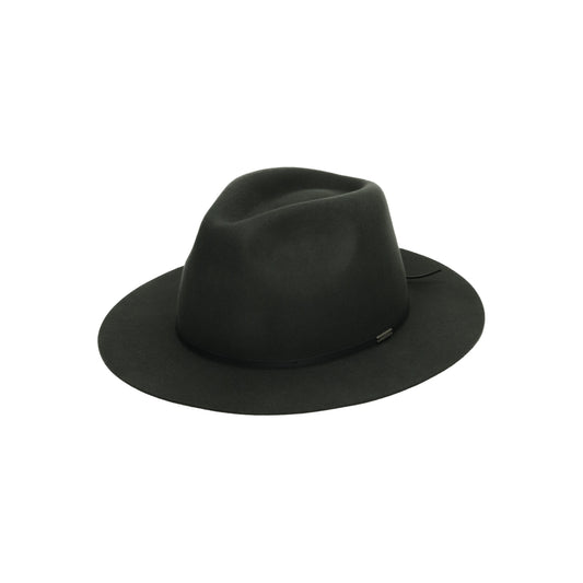 Wesley Packable Fedora washed black black