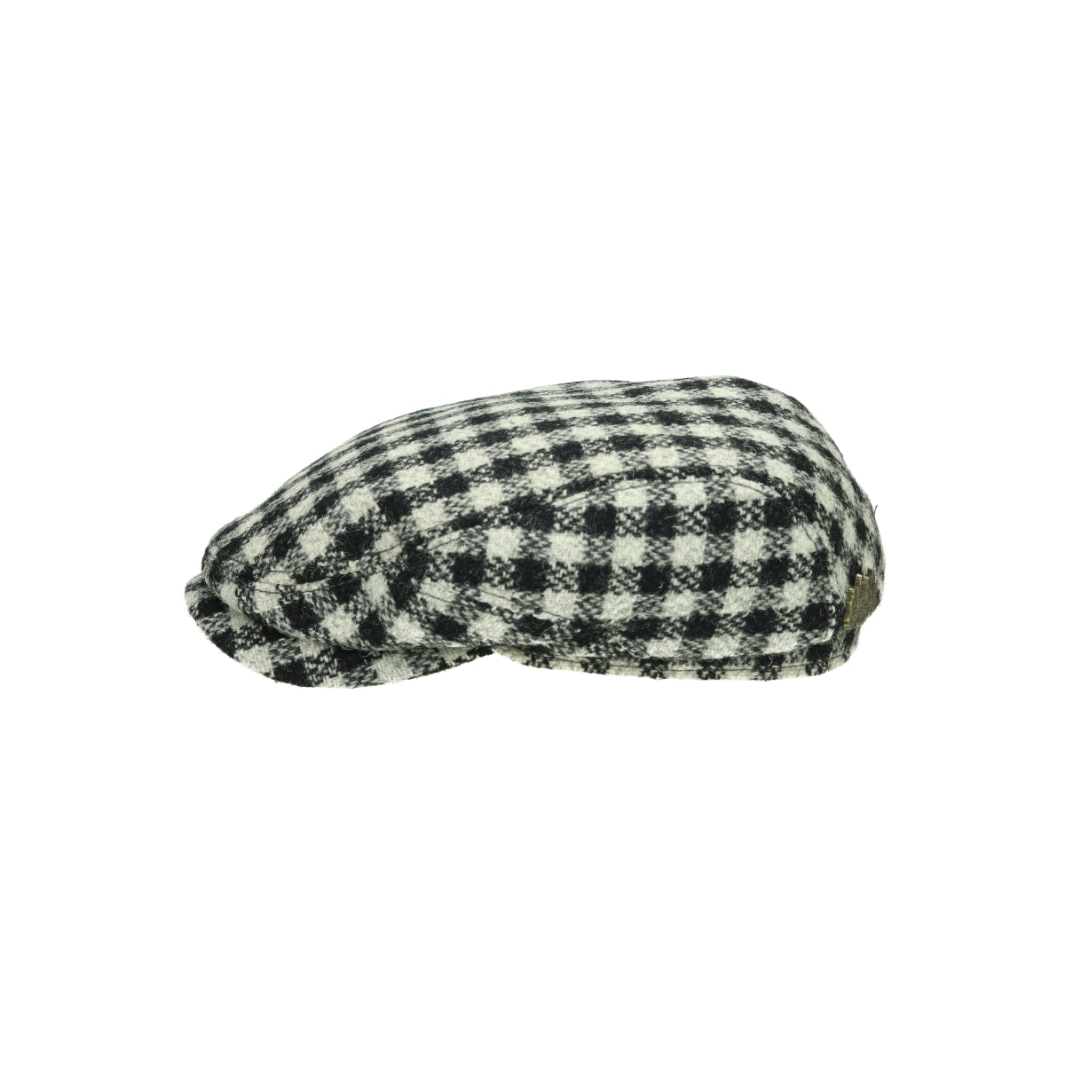 Driver Cap Harris Tweed black white