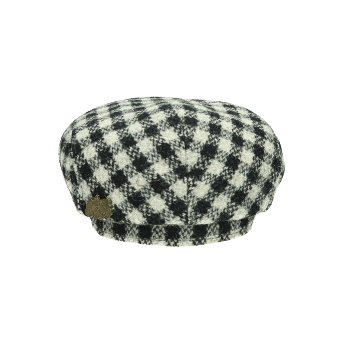 Driver Cap Harris Tweed black white
