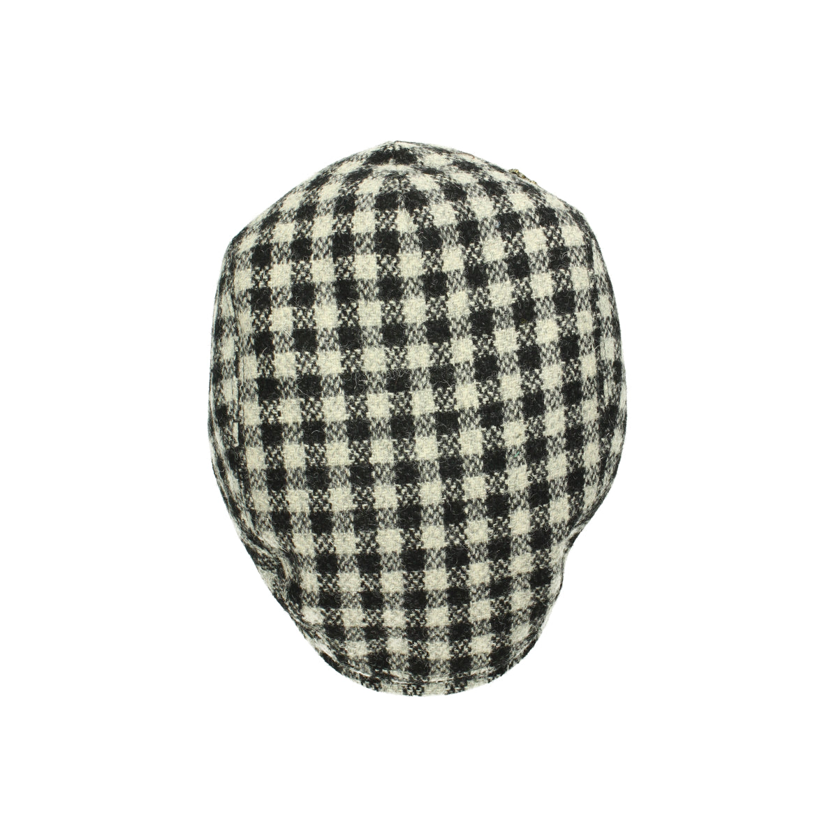 Driver Cap Harris Tweed black white