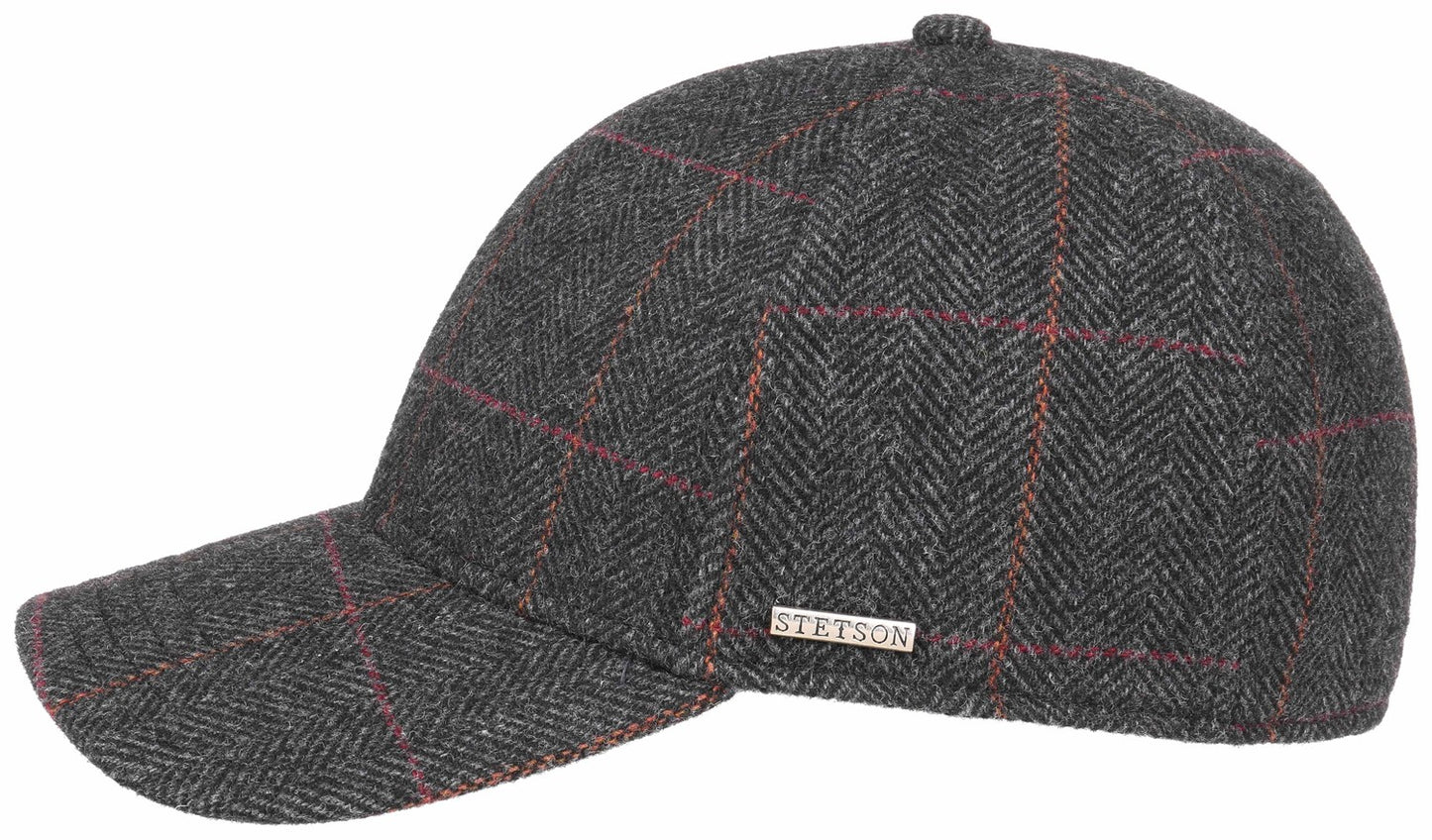 Baseball Cap Wool EF herringbone gray