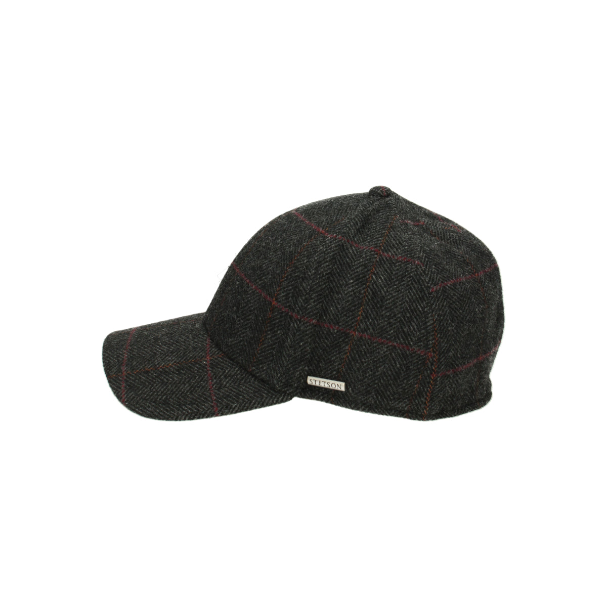 Baseball Cap Wool EF herringbone gray