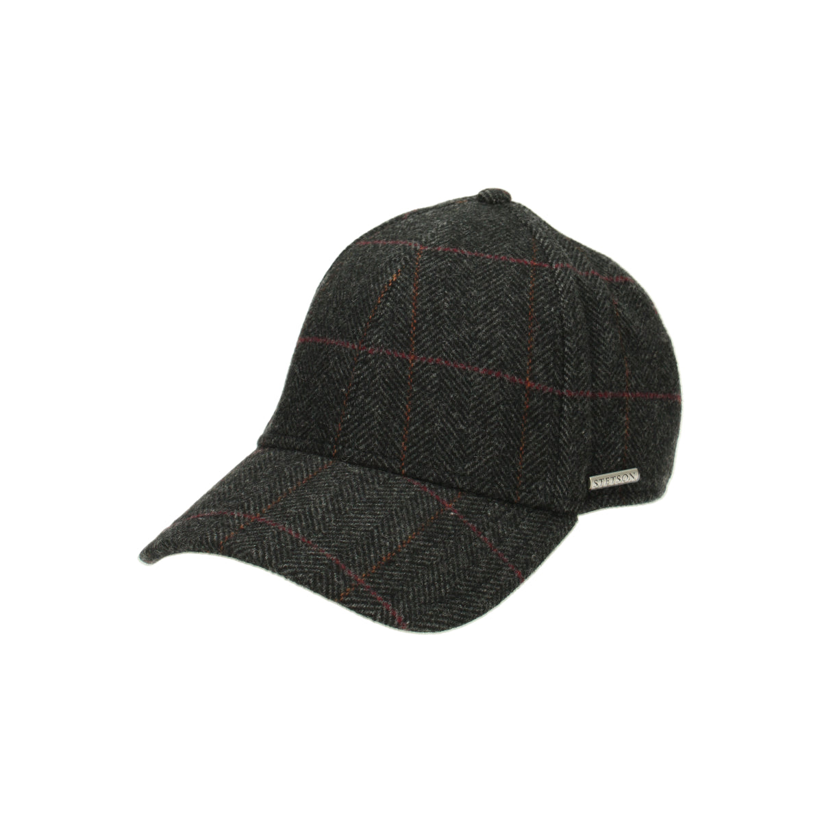 Baseball Cap Wool EF herringbone gray