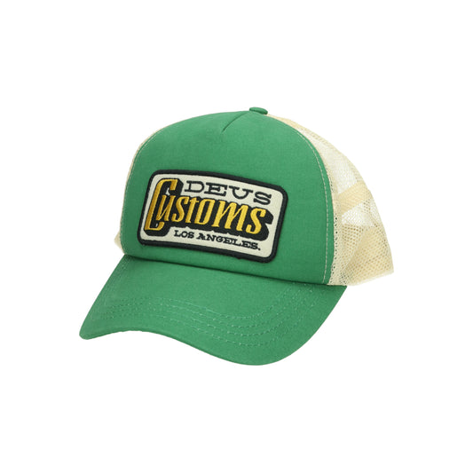 Stripes Trucker trek green