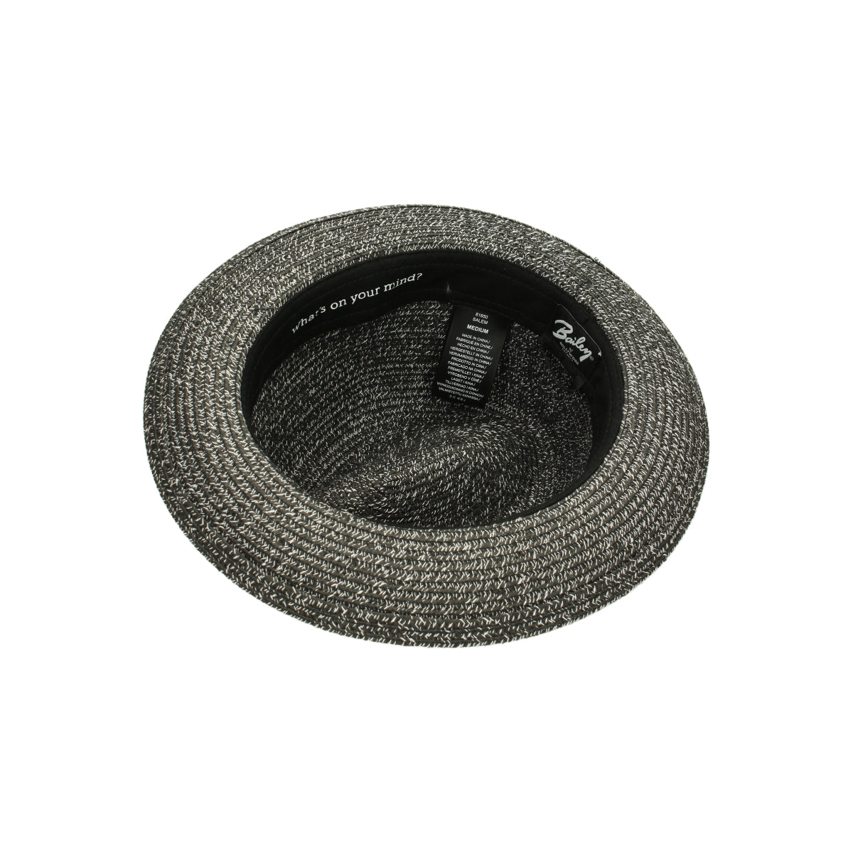 Salem Braid black white mottled