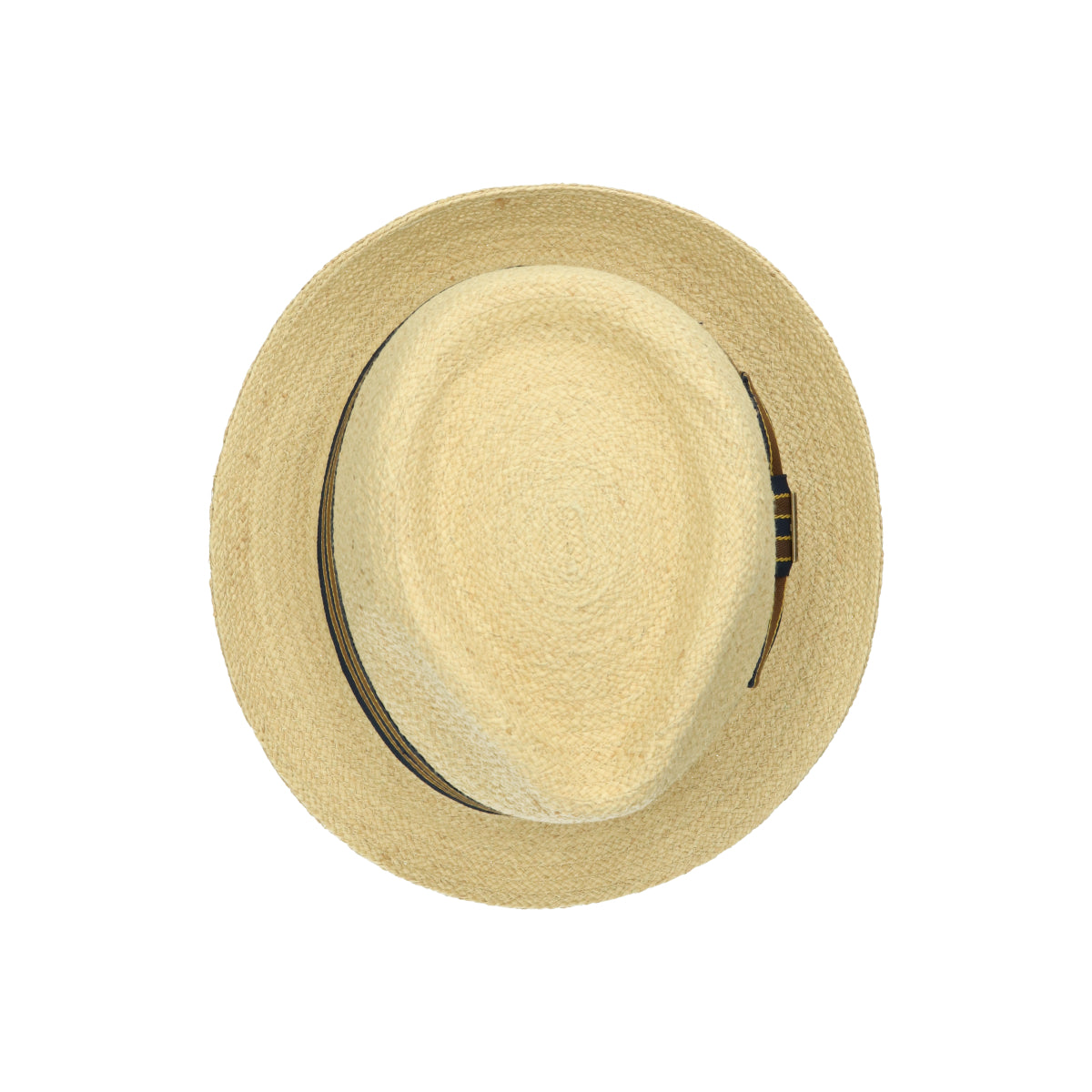 Raffia trilby beige black
