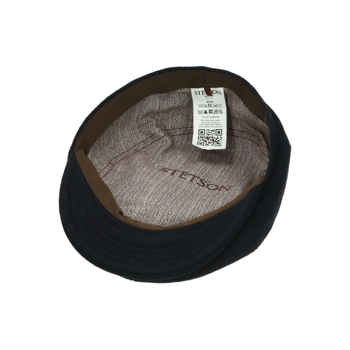 6-Panel Cap Wool/Cashmere navy blue