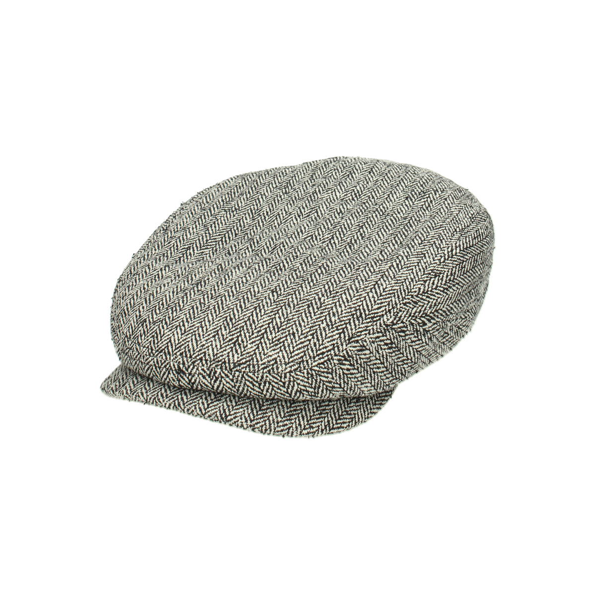 Driver Cap Silk herringbone gray