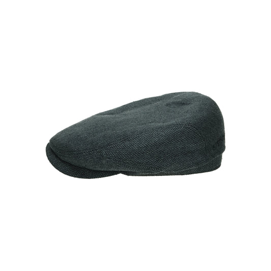 Driver Cap Silk herringbone dark gray