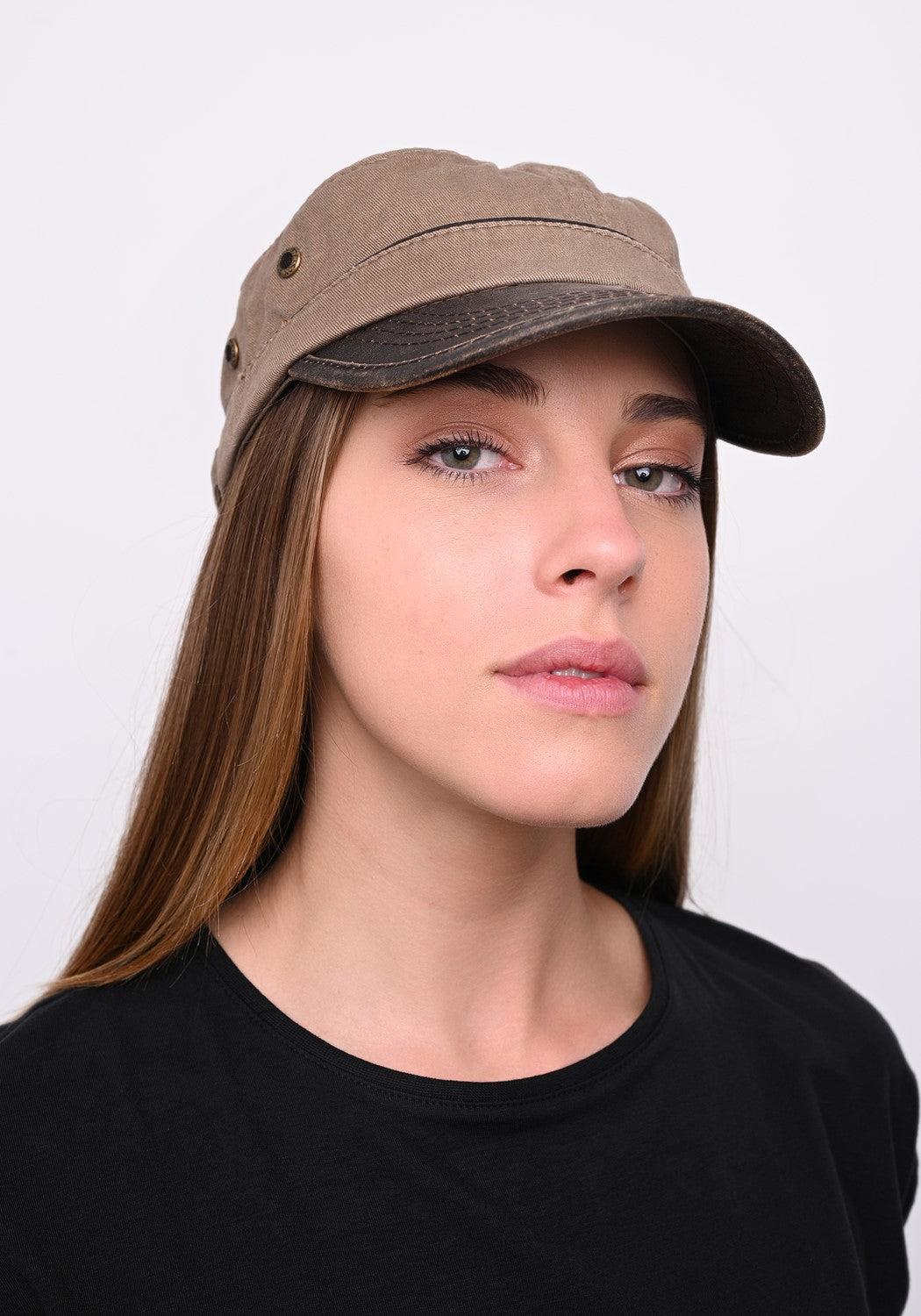 Army Cap Cotton brown
