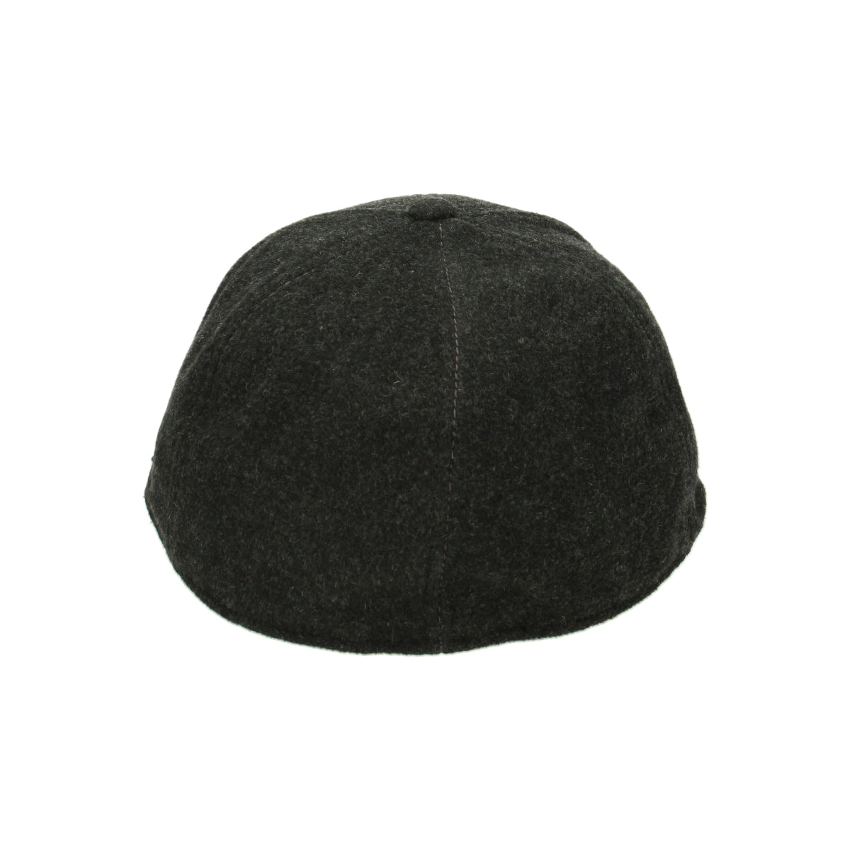 Baseball cap wool/cashmere dark gray