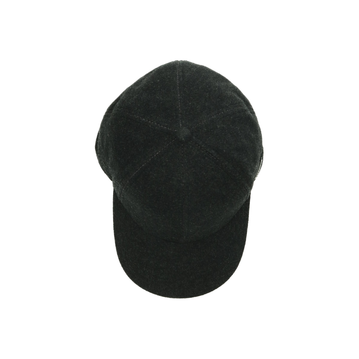 Baseball cap wool/cashmere dark gray