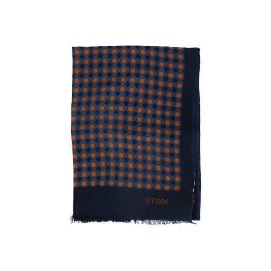 Scarf Woold Dots royal blue