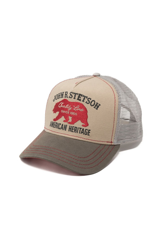 Trucker Cap Bear brown beige