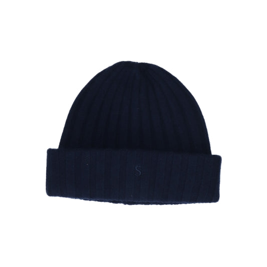 Beanie Cashmere navy blue