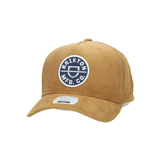Crest C MP Snapback golden brown cord
